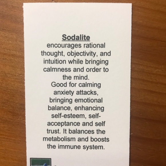 Sodalite heart bracelet - 8mm beads - HANDMADE - Picture 2 of 6